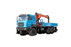 Бортовой Урал-М 6×6​ с КМУ (бескапотный)